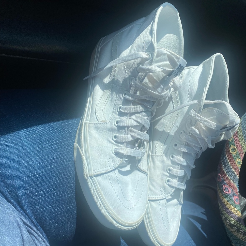 White high top vans